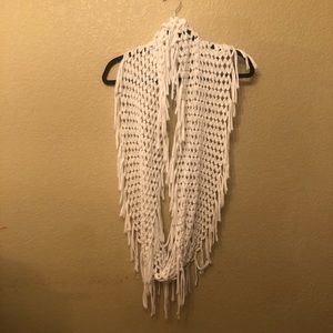 White Knit Scarf